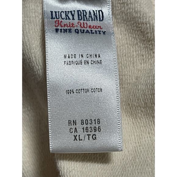 Lucky Brand Women's Saturday Wrap Sweater Nigori Cream X-Large Cardigan - Picture 7 of 8